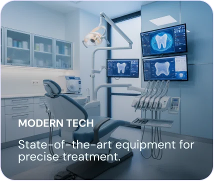 Modern tech — state-of-the-art equipment for precise treatment.